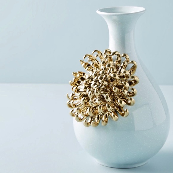 Anthropologie Ceramic Bloom Vase - Chrysanthemum - Picture 1 of 2